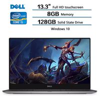 2018 Newest Dell Flagship XPS 13 inch Ultraportable laptop, 13.3" FHD (1920 x 1080) Anti-Glare Touchscreen Display, Intel Core i5-7200U (Up to 3.1 GHz), 128GB SSD, 8GB RAM, Windows 10
