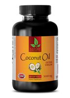 Natural Weight Loss Pills That Work - Extra Virgin Coconut Oil 3000mg - Coconut Oil Weight Loss - 1 Bottle 60 Softgels