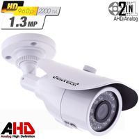 Ventech 1.3mp CCTV Surveillance Bullet Security Camera AHD Super CMOS Image Sensor 1/3 4mm Lens Weatherproof Outdoor OSD Cable 2 in 1 CAMAHD