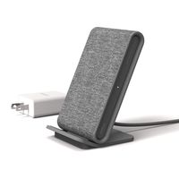 iOttie Ion Wireless Fast Charging Stand || Qi-Certified Charger 7.5W for iPhone Xs Max R 8 Plus 10W for Samsung S9 Note 9 | Includes USB C Cable & AC Adapter | Ash