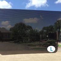 Car Side Window Sunshade Sticker, Lecone 2 PCS Black Reusable Perforated Static Cling Electrostatic Self-Adhesive Vehicle Screen Windshield Film for Baby Kids UV Protection (28"X20")