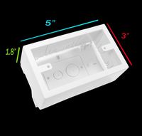 375 Series Raceway Accessory Single Junction Box (White)