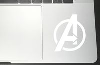 Avengers Vinyl Sticker Decals for Car Bumper Window MacBook pro Laptop iPad iPhone (2" x 1.7", White)