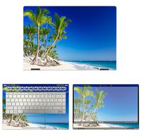 decalrus - Protective Decal Tropical Beach Paradise Skin Sticker for HP Pavilion X360 14M-CD0003DX (14" Screen) case Cover wrap HPpavilionX360_14M-123