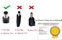UpBright New Global AC/DC Adapter for Dell 1X9K3 01X9K3 9C29N 09C29N Ultrabook Laptop Notebook PC 19.5V 3.34A 65W Power Supply Cord Cable Battery Charger Mains PSU (w/OD:7.4mm Black Plug Tip.)