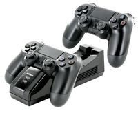 Nyko Charge Base - PlayStation 4 with a Modern and Simple Drop and Charge Design, Dual Patented Dongle Charging Port, Includes a USB and Wall Mount for Super Fast Charging of PS4, PS4 Pro and PS4 Slim Controllers
