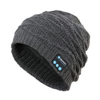 Ruior Unisex Soft Warm Bluetooth Music Hat Knitted Hat with Bluetooth Headphone Bluetooth Headsets