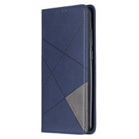 Lomogo Leather Wallet Case for Xiaomi Redmi Note 8 Pro with Stand Feature Card Holder Magnetic Closure, Shockproof Flip Case Cover for Xiaomi Redmi Note8 Pro - LOBFE160319 Blue