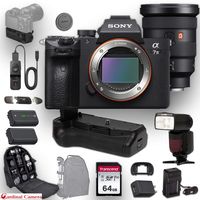 Sony a7 III Full-Frame Mirrorless Camera and FE 16-35 f/2.8 Lens + Battery Grip Bundle with Professional Accessory Kit