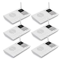 Wireless Intercom System, SAMCOM FTAN20A 20 Channels 3 Code Security Ultra-thin Room to Room Intercom with Display Screen 1000FT Long Range for Home and Office (6 Units)