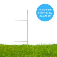 TN Supplies Yard Sign Stakes 30"x10" - H Stakes for Yard Signs, H Wire Stake Yard Sign, Metal Lawn Sign Stakes, H Frame Stake, Political Sign Stands, Real Estate Sign Stake, Wire Sign Holders Outdoor