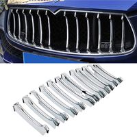 YOCTM Grill Chrome Trim for Maserati Ghibli 2013 2014 2015 2016 2017 Parts Accessories Front Grille Decorative Garnish Trim Cover Car Styling