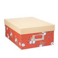 Darice Decorative Photo Storage Box: Coral Floral