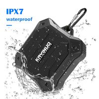 Waterproof Bluetooth Speaker Shower Speaker IPX 7 Bathroom Speaker BT4.2 True Wireless Speakers Portable Shockproof Boombox Speaker 800mAh Powerful Audio Driver Enhanced Bass 10m Wireless (Black)
