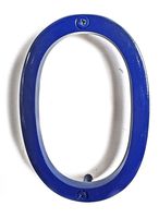 NACH hh-sdw6-blu-0 House Address Number Floating Shadow, Glossy Blue #0