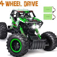 DOUBLE E RC Car 1:12 Remote Control Car Monster Trucks with Head Lights 4WD Off All Terrain RC Car Rechargeable Vehicles