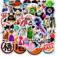 Dragon Ball Z Laptop Stickers 50-100Pcs Anime Sticker Waterproof Stickers for Skateboard Luggage Helmet Guitar Sticker Pack (50Pcs)