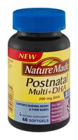 Nature Made Postnatal Multi+DHA 200mg Dietary Supplement Softgels 60 CT (Pack of 9)