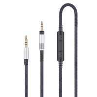 Audio Replacement Cable with in-Line Mic Remote Volume Control Only Compatible with Audio Technica ATH-M50x, ATH-M40x, ATH-M70x Headphones and Samsung Galaxy Huawei Android