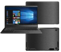 Decalrus - Protective Decal for Asus Q325UA 2-in-1 (13.3" Screen) Laptop Dark Grey Texture Brushed Aluminum Skin case Cover wrap BAasusQ325_13Dark Grey