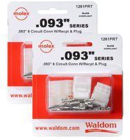 Molex 76650-0054 (4 Set) 6-Pin Connector Kit 0.093" , 4 set Pin & Socket Connectors .093 Kit