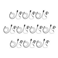 10 Pack Maxtop AEH1003-K2B G-Sharp Earhanger Earphone Baofeng BF-F8HP UV-5R+ UV-82HP UV-82L BF-777