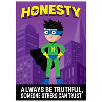Creative Teaching Press Poster Honesty Superhero Inspire U Poster (7277)