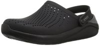 Crocs Men's and Women's LiteRide Clog, Casual Athletic Shoe with Extraordinary Comfort Technology, Black/Slate Grey, 8 US Women / 6 US Men