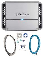 Rockford Fosgate RM500X1BD 500W RMS Monoblock Marine/Boat Amplifier+Amp Kit