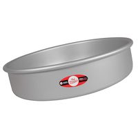 Fat Daddio's PRD-104 Round Cake Pan, 10 x 4 Inch, Silver