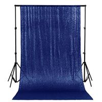 ShinyBeauty 20FTx10FT-Navy Blue-Sequin Backdrop, for Party or Wedding Sequin Photo Booth Backdrop,Wedding Backdrop, Photo Backdrop,Glitz Backdrop,Sequin Curtains