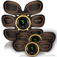 ABS Stimulator Muscle Toner Muscle Stimulator for Man Women at Home Abs Stimulating Belt with 6 Modes and 10 Levels Free 10pcs Gel Pads