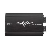 Skar Audio RP-800.1D Monoblock Class D MOSFET Amplifier with Remote Subwoofer Level Control, 800W
