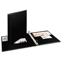 Avery Durable Binder, 1" One Touch Rings, 275-Sheet Capacity, DuraHinge, Black (07301)