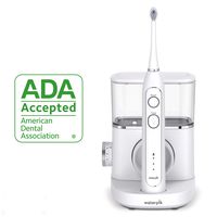 Waterpik Electric Toothbrush & Water Flosser Combo in One Sonic Fusion Professional Flossing Toothbrush, SF 02 White