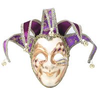 Hophen Masquerade Venetian Mask Jester Resin Mardi Gras Wall Easter Decoration Gift