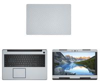 decalrus - Protective Decal for Dell G3 3579 (15.6" Screen) Laptop Silver Carbon Fiber Skin case Cover wrap CFdellG3_3579Silver