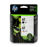 HP 61 | 2 Ink Cartridges | Black, Tri-color | CH561WN, CH562WN