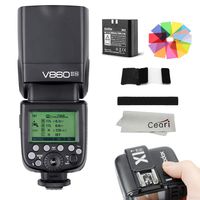 Godox Ving V860IIN TTL 2.4G Wireless Speedlite with X1T-N Transmitter Kits, 1/8000s HSS, 1.5s Recycle Time, 650 Full Power Flash Compatible Nikon D810 D800 D750 D700 D610 D5200 D5100 DSLR Camera