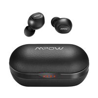 Wireless Earbuds, Mpow Bluetooth Earbuds Featured Hi-Fi Sound w/Bass, IPX7 Sports Wireless Earbuds w/35 Hrs Charging Case/CVC 8.0 Noise Cancelling Mic/Button Control/Compact & Comfort Design,Black