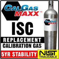 Industrial Scientific 1810-9182 Calibration Gas: 25% LEL Pentane, 18% Oxygen, 100 ppm Carbon Monoxide, 25 ppm Hydrogen Sulfide, 2.5% Carbon Dioxide, Balance Nitrogen