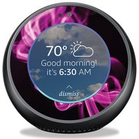 MightySkins Skin Compatible with Amazon Echo Spot - Pink Flames | Protective, Durable, and Unique Vinyl Decal Wrap Cover | Easy to Apply, Remove, and Change Styles | Made in The USA