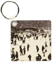 3dRose Snow blizzard in Central Park Manhattan New York City Ice Skate Ring - Key Chains, 2.25 x 4.5 inches, set of 2 (kc_10291_1)