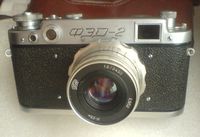 FED-2 Type C USSR Soviet Union Russian 35 mm Leica copy Rangefinder Camera Industar-26M lens