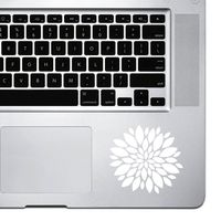 StickAny Palm Series Flower Burst Sticker for MacBook Pro, Chromebook, and Laptops (White)