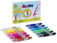 Not Your Ordinary Crayons, 3 in 1 Extraordinary Bolder Crayons, Pastel and Watercolor Effects (12 Colors)