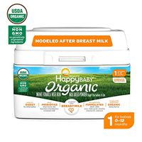 Happy Baby Organic Infant Formula Milk Based Powder with Iron Stage 1, 21 Ounce (Packaging May Vary)