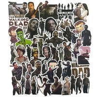 Cool TV Laptop Stickers Waterproof Skateboard Pad Computer Travel Case Water Bottle Notebook Car Snowboard Bicycle Luggage Decal (The Walking Dead)