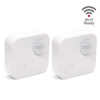 Fox&Summit WiFi Indoor Motion Sensor, WiFi Enabled Battery Operated Smart Sensor, Home Security Motion Detector, No Hub Required [2PK]