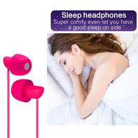 Ururtm Sleep Headphones, Stereo, Sound-Isolating Mini Comfy Sleep Earplug Earbuds with Microphone for Side Sleeper, White Noise,Work,Airplanes, Travel (Pink)